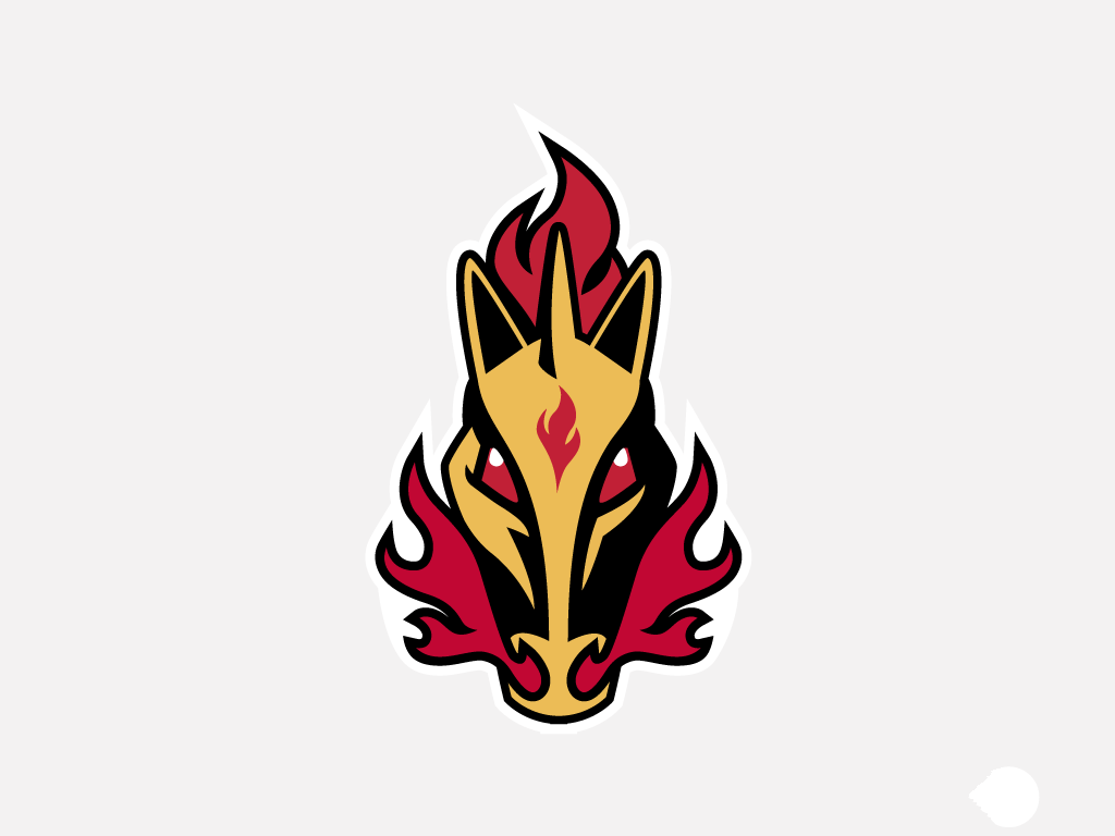 Calgary Flames logo iron on heat transfer